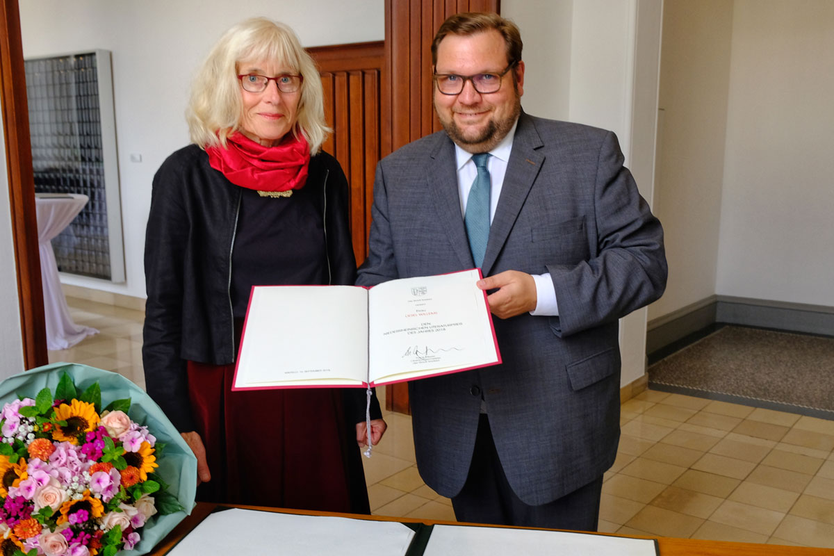 Verleihung des Niederrheinischen Literaturpreises 2018 an Liesel Willems