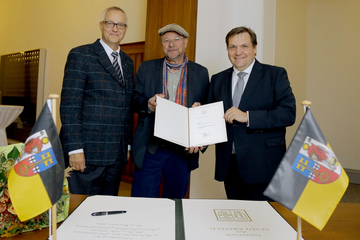 Verleihung des Niederrheinischen Literaturpreises 2016 an Hermann-Josef Schüren
