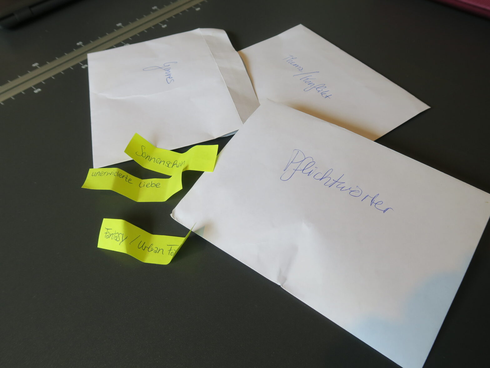 Beispiel für Schreibaufgaben