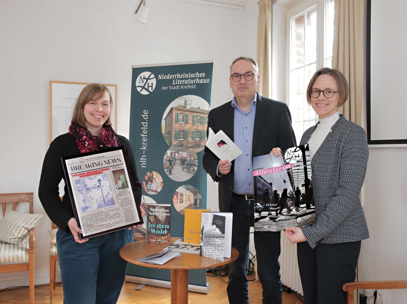 Marlene Jäger, Leiter Thomas Hoeps und Katharine Leiska Kulturbeauftragte